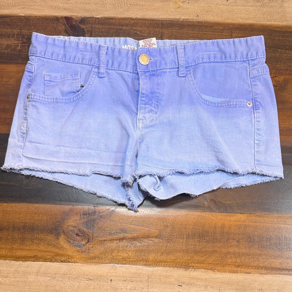 Mossimo Supply Co. Lavender Ombre Denim Cutoff Shorts